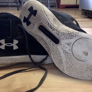 Under Armor hightops.